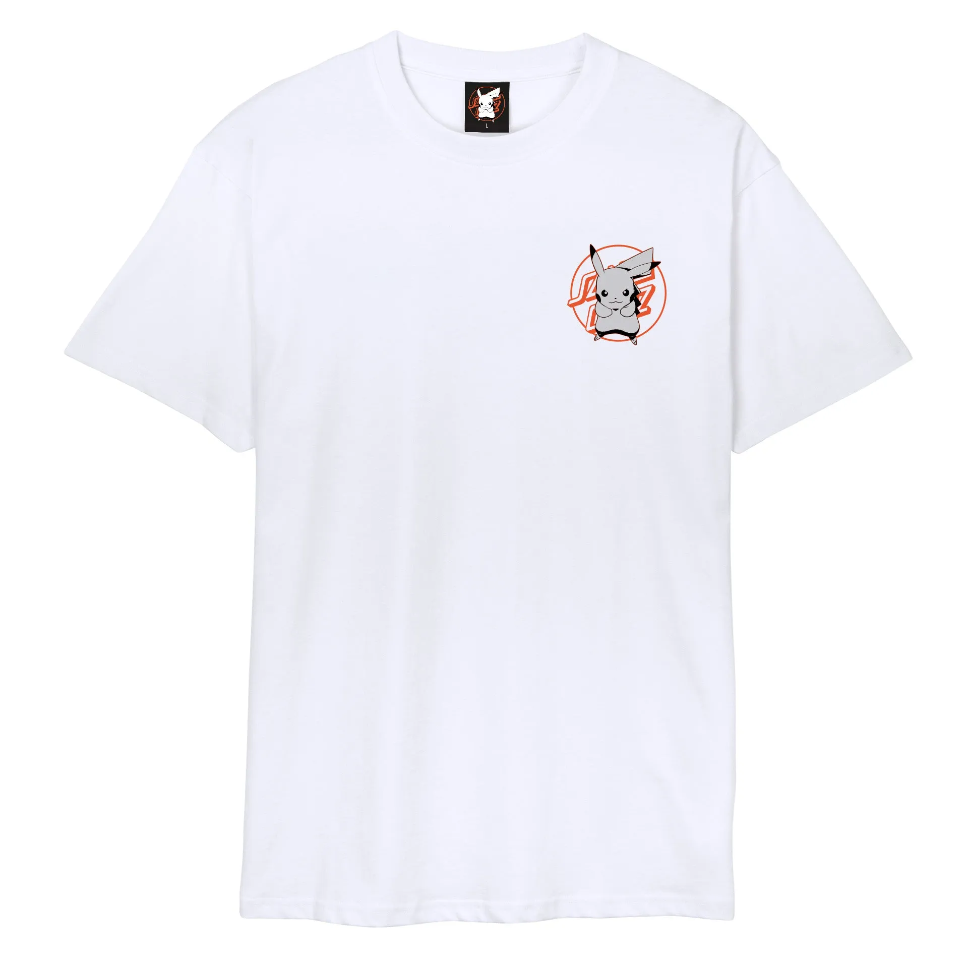 TEE SHIRT SANTA CRUZ X POKEMON SC PIKACHU WHITE