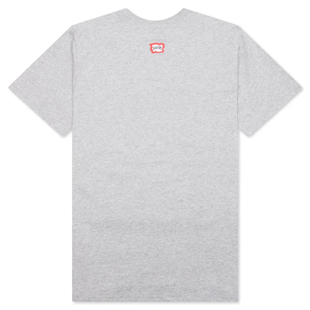 The Old Hangtag Sticker S/S Tee - Heather Grey