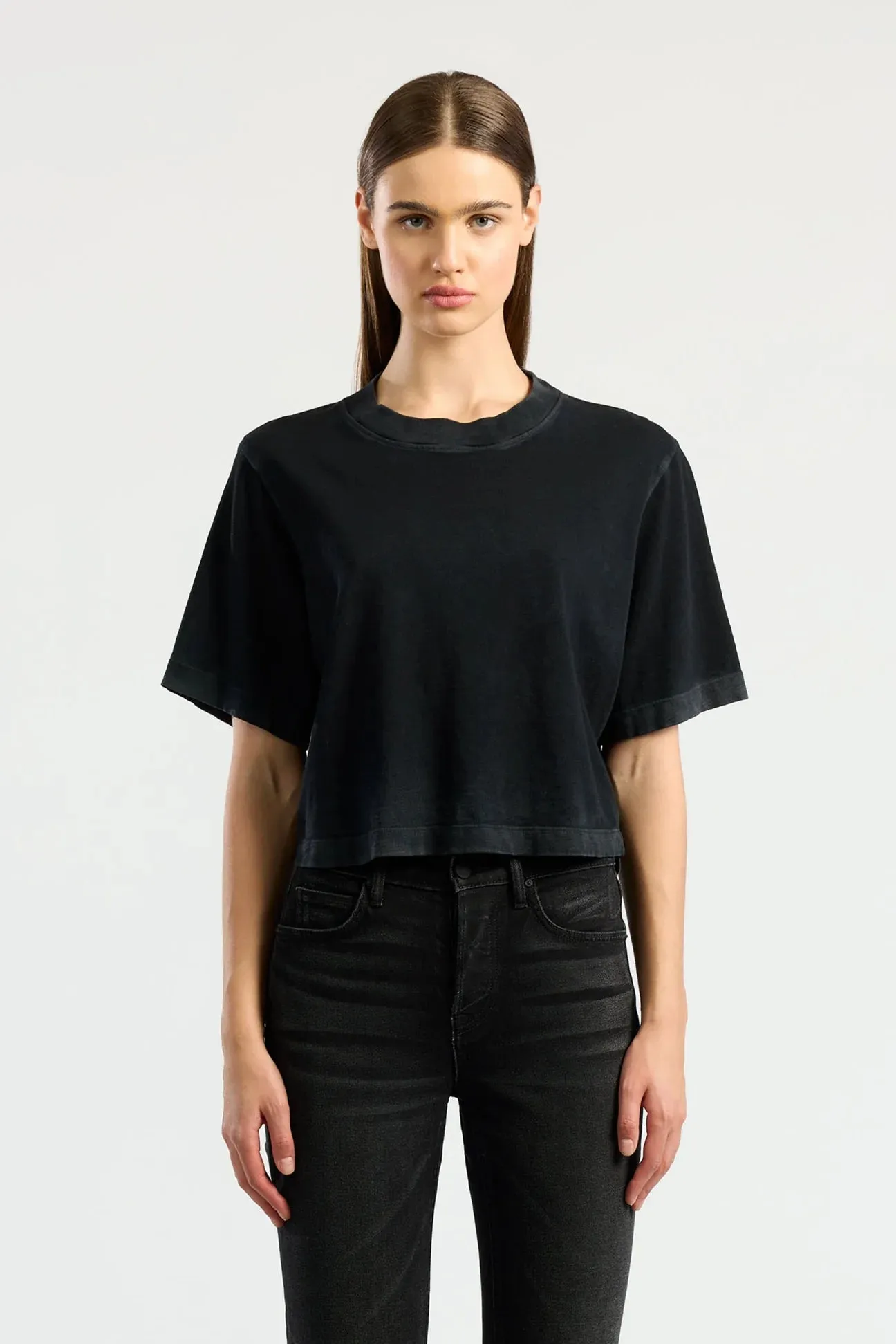 Tokyo Crop Tee - Black