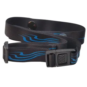 Triathlon Number Belt in Black/ Blue