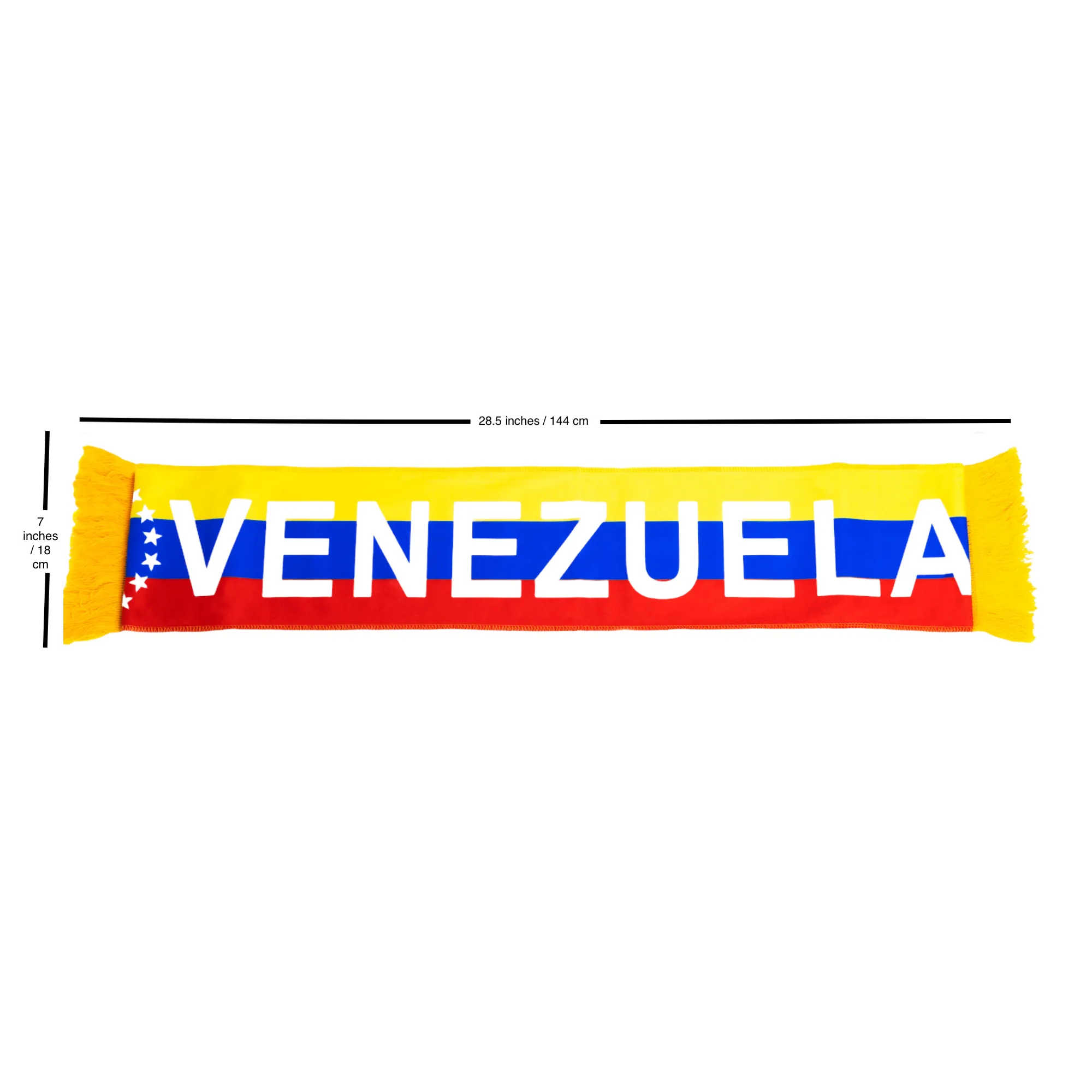 Venezuela Vinotinto Soccer National Tricolor Flag Accessory World Cup 2 Pcs Fan Kit