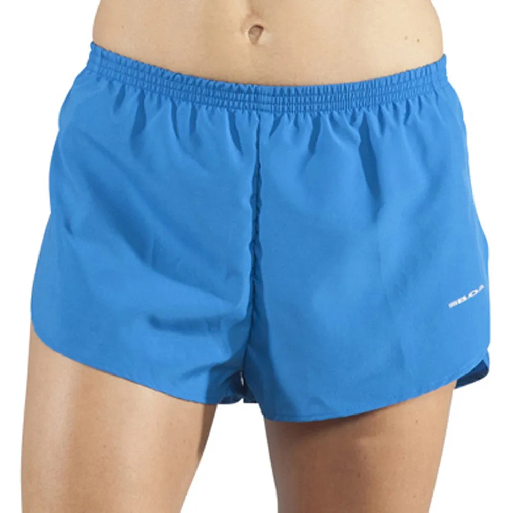 Women's 1" Elite Split Running Shorts- Cobalt