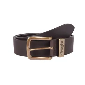 Wrangler Metal Loop Belt - Brown