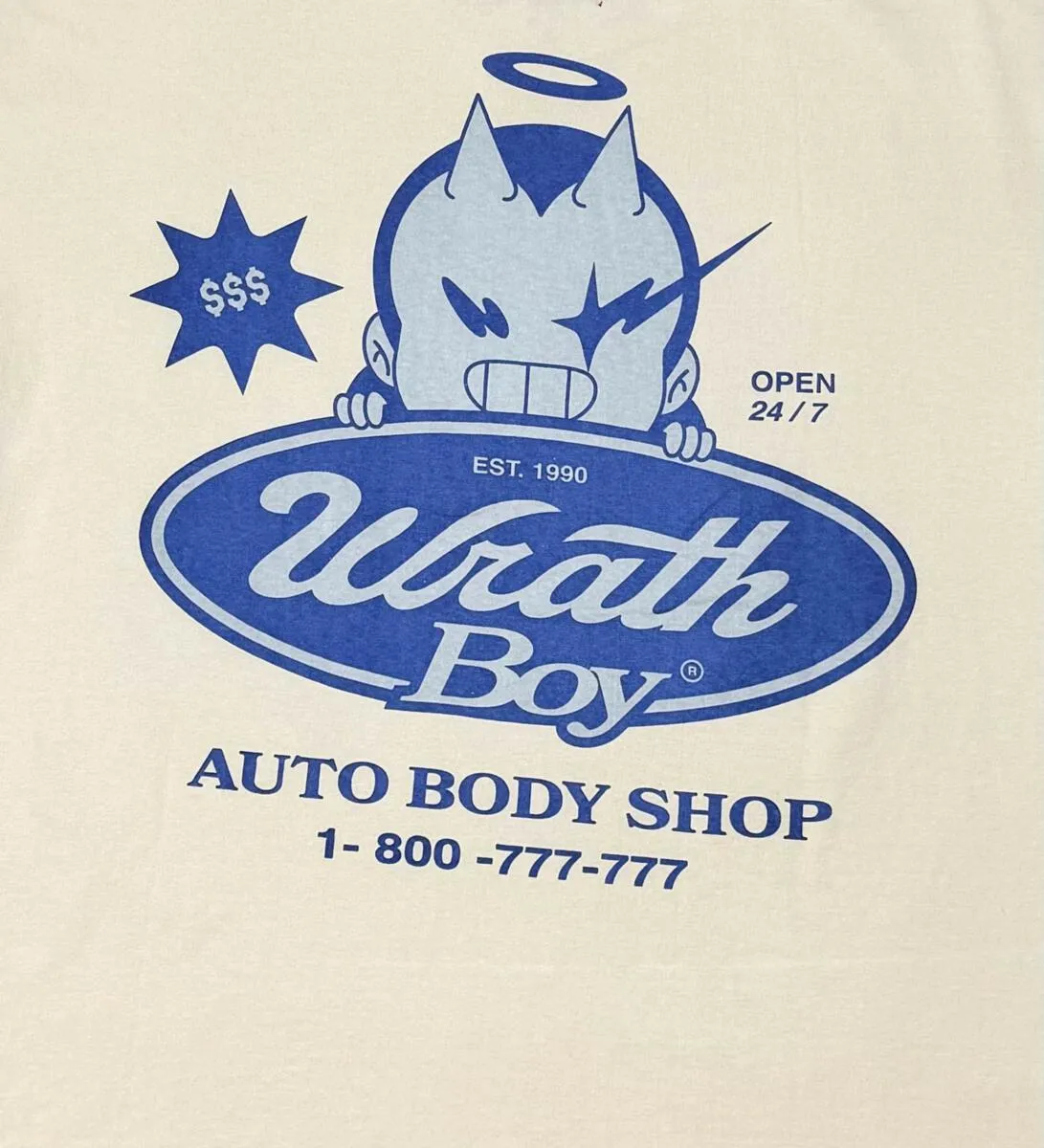 Wrathboy WB AUTO BODY SHOP TEE (CERAMIC)